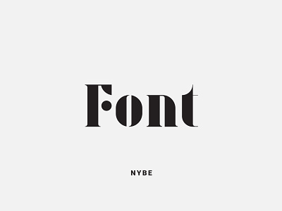 Nybe Font design font font design fonts fontself illustration logo nybe font type typedesign typeface typography