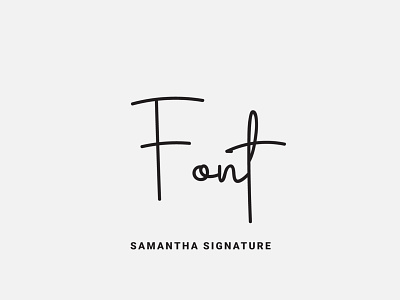 Samantha Signature Font design font font design fonts fontself illustration logo type typeface typography