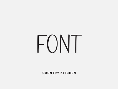 Country Kitchen Font