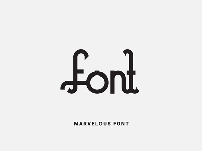 Marvelous Font design font font design fonts fontself illustration logo type typeface typography