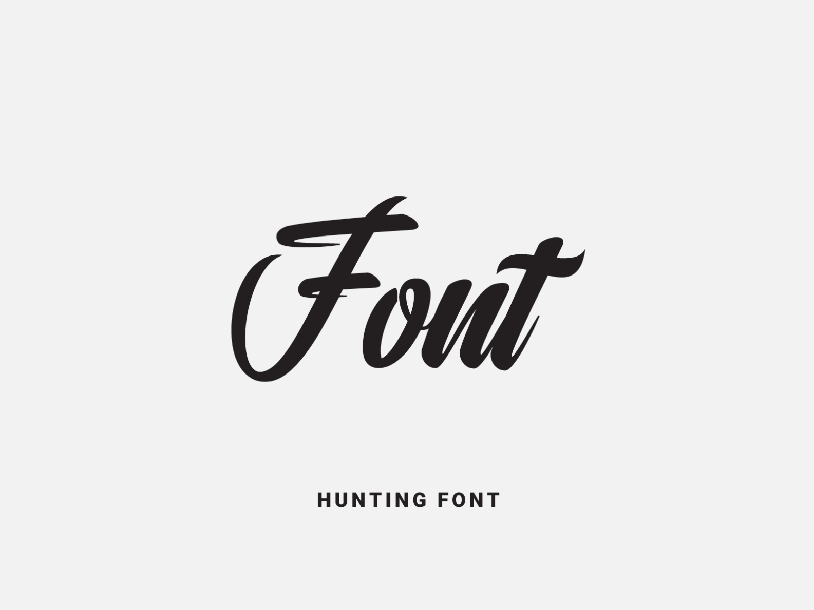 Hunting Font by Victor on Dribbble