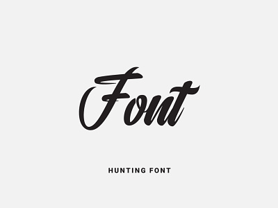 Hunting Font design font font design fonts fontself illustration logo type typeface typography
