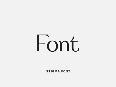 Stigma Font design font font design fonts fontself illustration logo type typeface typography