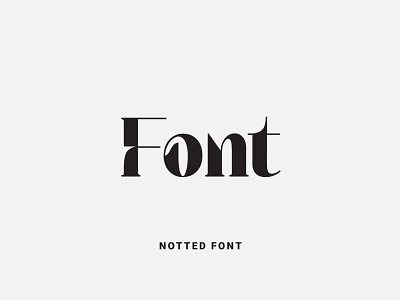 Notted Font design font font design fonts fontself illustration logo type typeface typography
