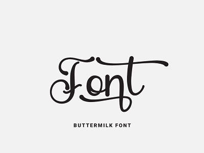 Buttermilk Font design font font design fonts fontself glyphs illustration logo logotype type type design typeface typography