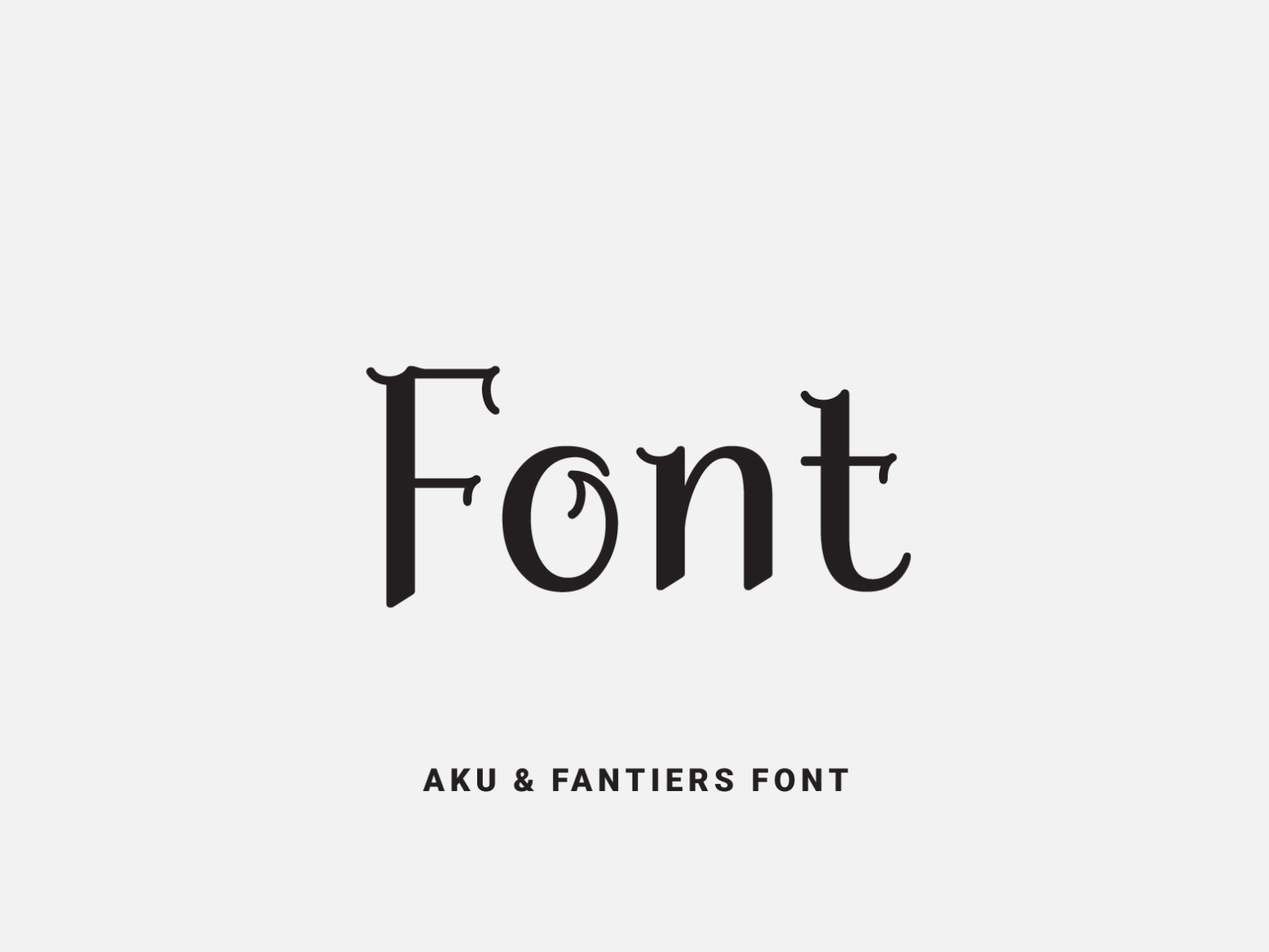 Aku & Fantiers Font by Victor on Dribbble