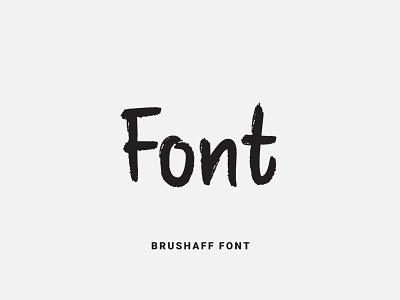 Brushaff Font by Victor on Dribbble