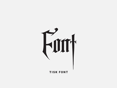 Tisk Font calligraphy font font design fonts fontself lettering logotype ovtype type typeface typography