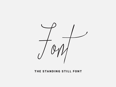 The Standing Still Font calligraphy design font font design fonts fontself illustration lettering logo type typeface typography