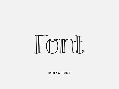 Mulya Font calligraphy design font font design fonts fontself illustration lettering logo type typeface typography
