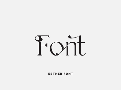 Esther Font calligraphy design font font design fonts fontself illustration lettering logo type typeface typography