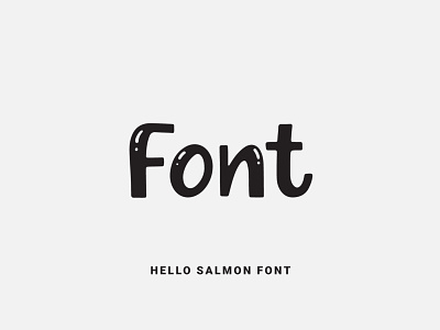 Hello Salmon Font calligraphy design font font design fonts fontself illustration lettering logo ochakov ovtype type typeface typography