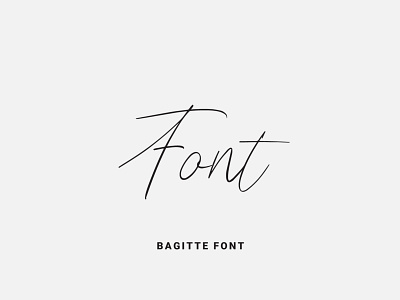 Bagitte Font calligraphy design font font design fonts fontself illustration lettering logo ochakov ovtype type typeface typography