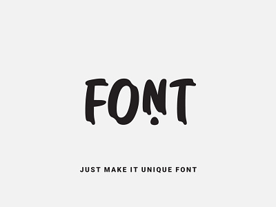 Just Make It Unique Font design doodle font font design fonts fontself illustration lettering logo ochakov ovtype type typeface typography