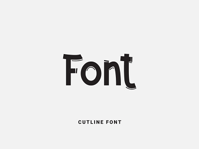 Cutline Font design font font design fonts fontself illustration lettering logo ochakov type typeface typography