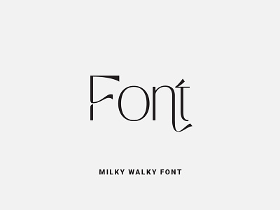 Milky Walky Font design font font design fonts fontself illustration lettering logo type typeface typography