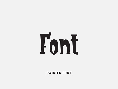 Rainies Font calligraphy design font font design fonts fontself illustration lettering logo type typeface typography