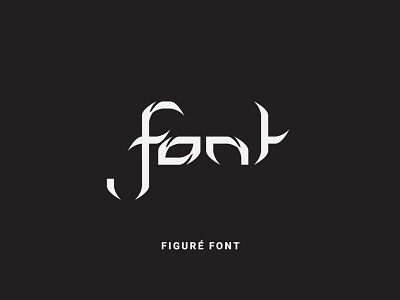 Figuré Font calligraphy design font font design fonts fontself illustration lettering logo type typeface typography