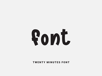 Twenty Minutes Font calligraphy design font font design fonts fontself illustration lettering logo type typeface typography