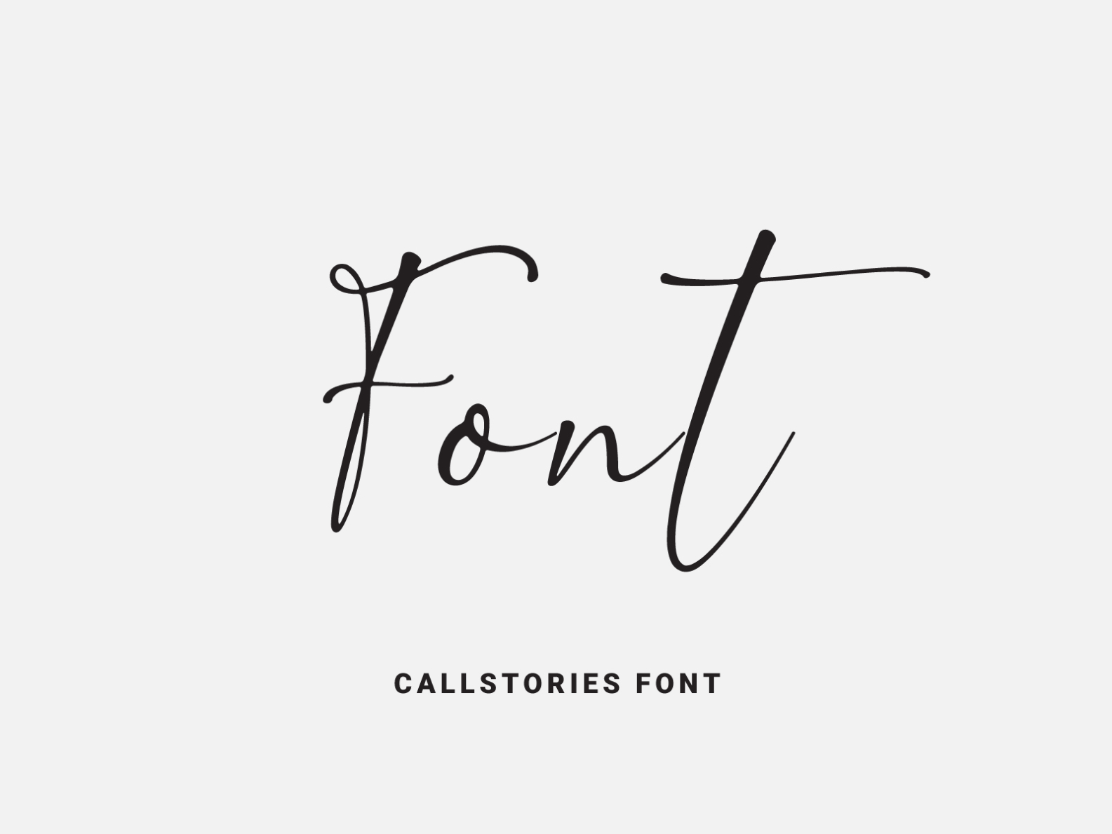 Callstories Font by Victor on Dribbble