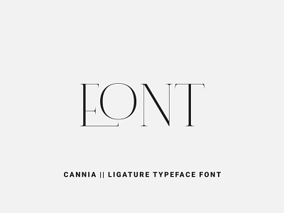 Cannia || Ligature Typeface Font calligraphy design font font design fonts fontself illustration lettering logo type typeface typography