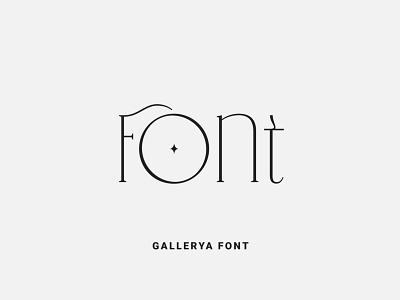 Gallerya Font calligraphy design font font design fonts fontself illustration lettering ligature ligatures logo type typeface typography