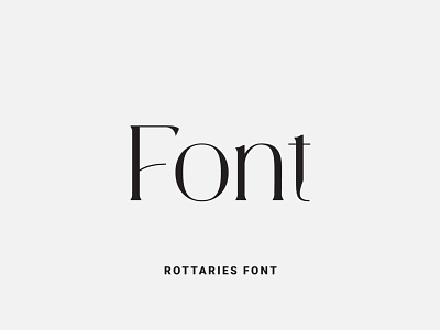 Rottaries Font calligraphy design font font design fonts fontself illustration lettering ligature logo type typeface typography