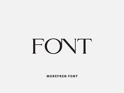 Morefren Font design font font design fonts fontself illustration lettering ligature logo type typeface typography