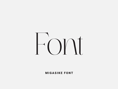 Migasike Font design font font design fonts fontself illustration lettering ligature logo type typeface typography