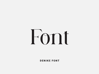 Denike Font design font font design fonts fontself illustration lettering logo ochakov ovtype type typeface typography