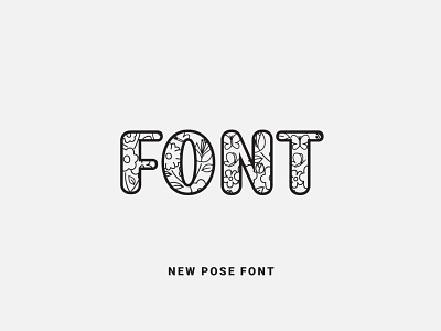 New Pose Font design font font design fonts fontself illustration lettering logo ochakov ovtype type typeface typography