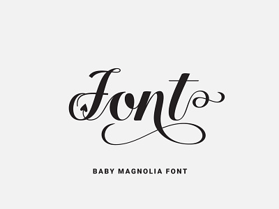 Baby Magnolia Font design font font design fonts fontself illustration lettering logo ochakov ovtype type typeface typography