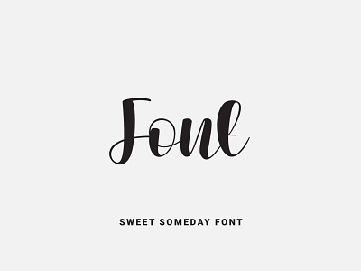 Sweet Someday Font design font font design fonts fontself illustration lettering logo ochakov ovtype script type typeface typography