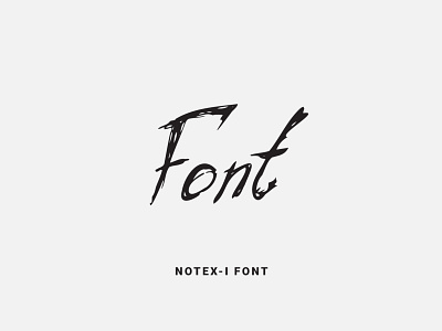 Notex-I Font calligraphy design font font design fonts fontself handwritten illustration lettering logo notex ochakov ovtype script type typeface typography