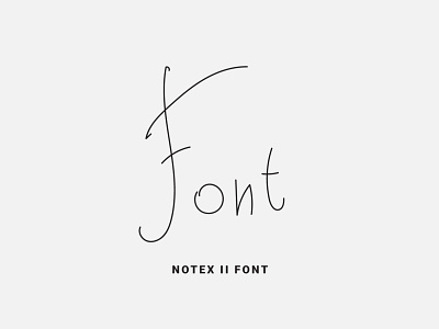 NotEx-II Font design font font design fonts fontself hand handwritten illustration logo ochakov ovtype script type typeface typography