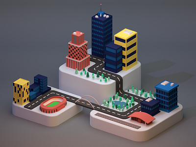Our city 3d 3d artist 3d design 3dcity animation app branding city design graphic design illustration logo motion graphics ui