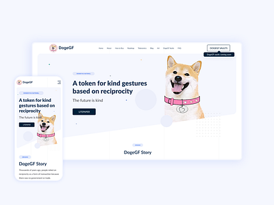 UI/UX Design for Doge Crypto Meme Website