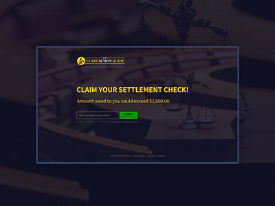 Class Action Guide Landing Page