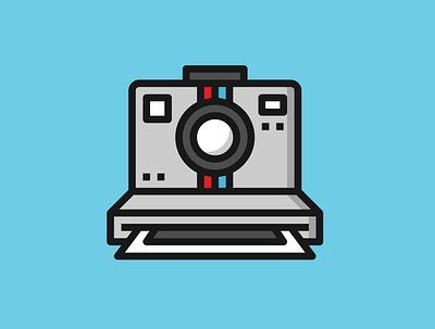 Polaroid camera app camera design gadget icon illustration polaroid technology ui vector