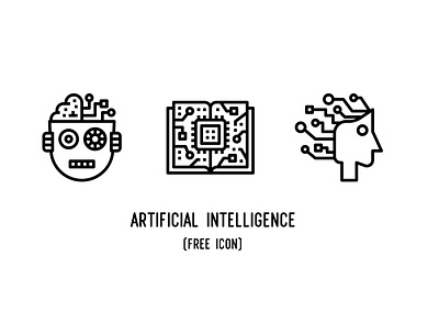 Artificial intelligence (Free icon) app artificial intelligence background design digital icon illustration pixelperfect technology ui user interface vector