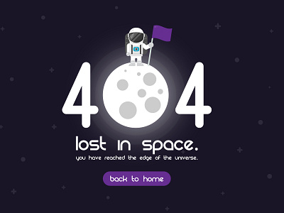 404 Error page (outer space)