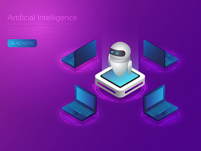 Ai technology isometric