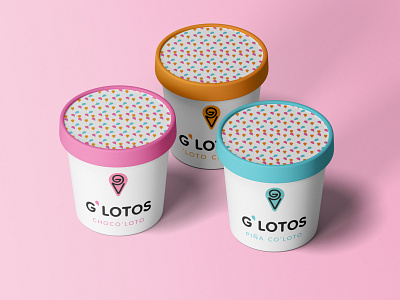 G'Lotos Gelato - Brand Identity, Logo Design + Packaging brand brand identity branding design gelato graphic design ice cream package design packaging visual identity