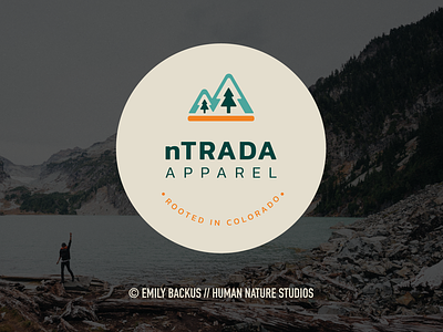 nTrada Apparel - Outdoor Company Brand Identity adventure apparel company brand identity branding design graphic design illustration logo outdoor outdoor brand