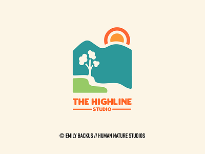 The Highline Studio - Brand Identity & Logo Design Project brand identity branding design graphic design logo logo design nature nature branding outdoor vector