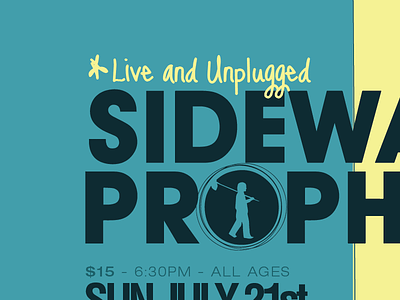 Sidewalk Prophets Show Poster band blue christian concert live poster print show sidewalk prophets wa washington yellow