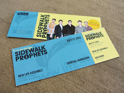 Sidewalk Prophets - Tickets blue christian concert show sidewalk prophets ticket tickets yellow
