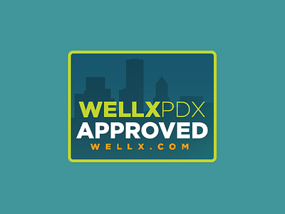 Wellx Sticker blue design flat graphic green health orange print sticker wellness wellx