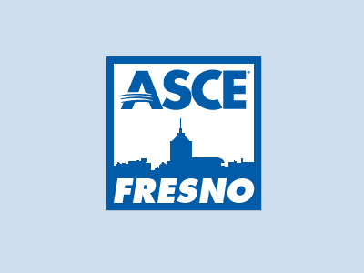 Asce Fresno Branch Logo branding city design engineer flat fresno icon identity logo mark