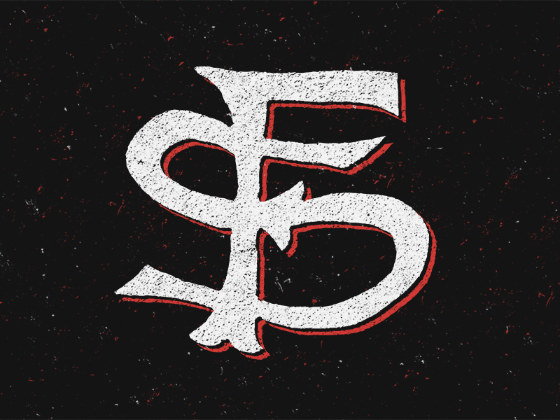 Fresno state monogram dribbble without credit